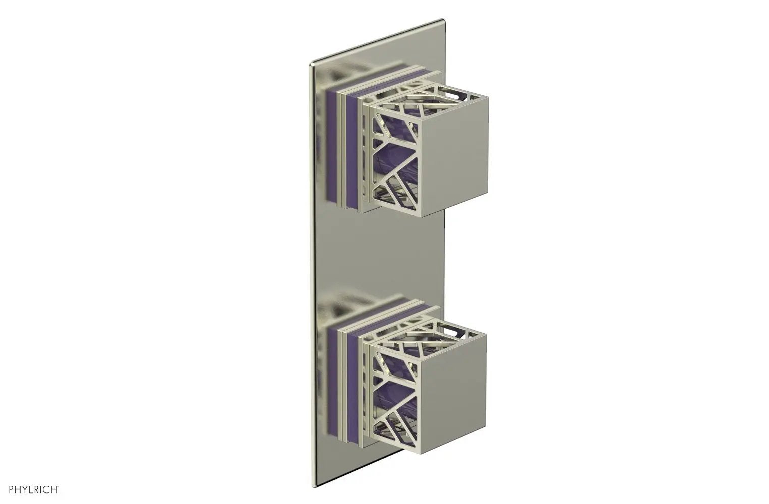 Phylrich JOLIE Thermostatic Valve with Volume Control or Diverter with "Purple" Accents by Phylrich