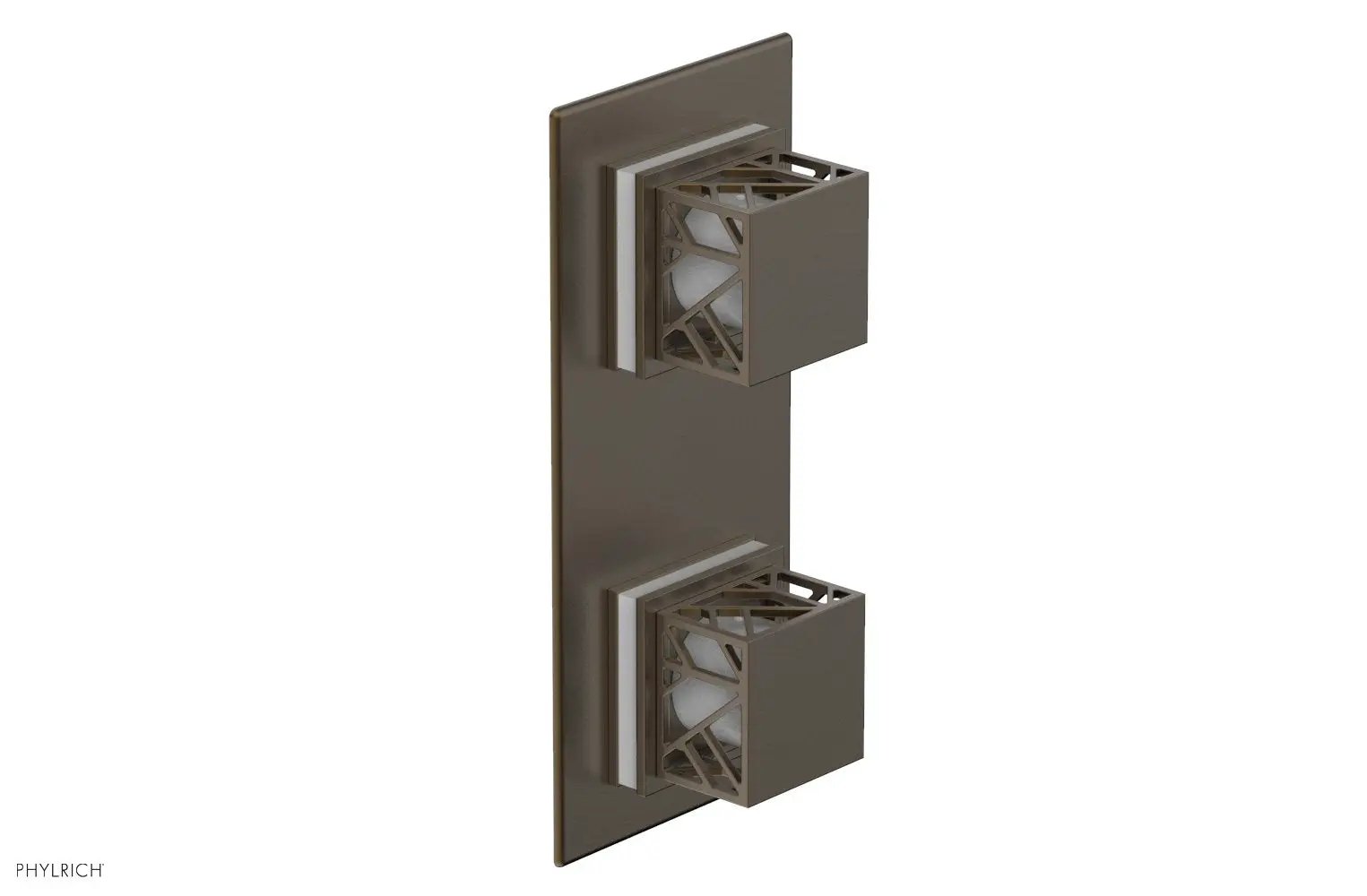 Phylrich JOLIE Thermostatic Valve with Volume Control or Diverter with "White" Accents by Phylrich