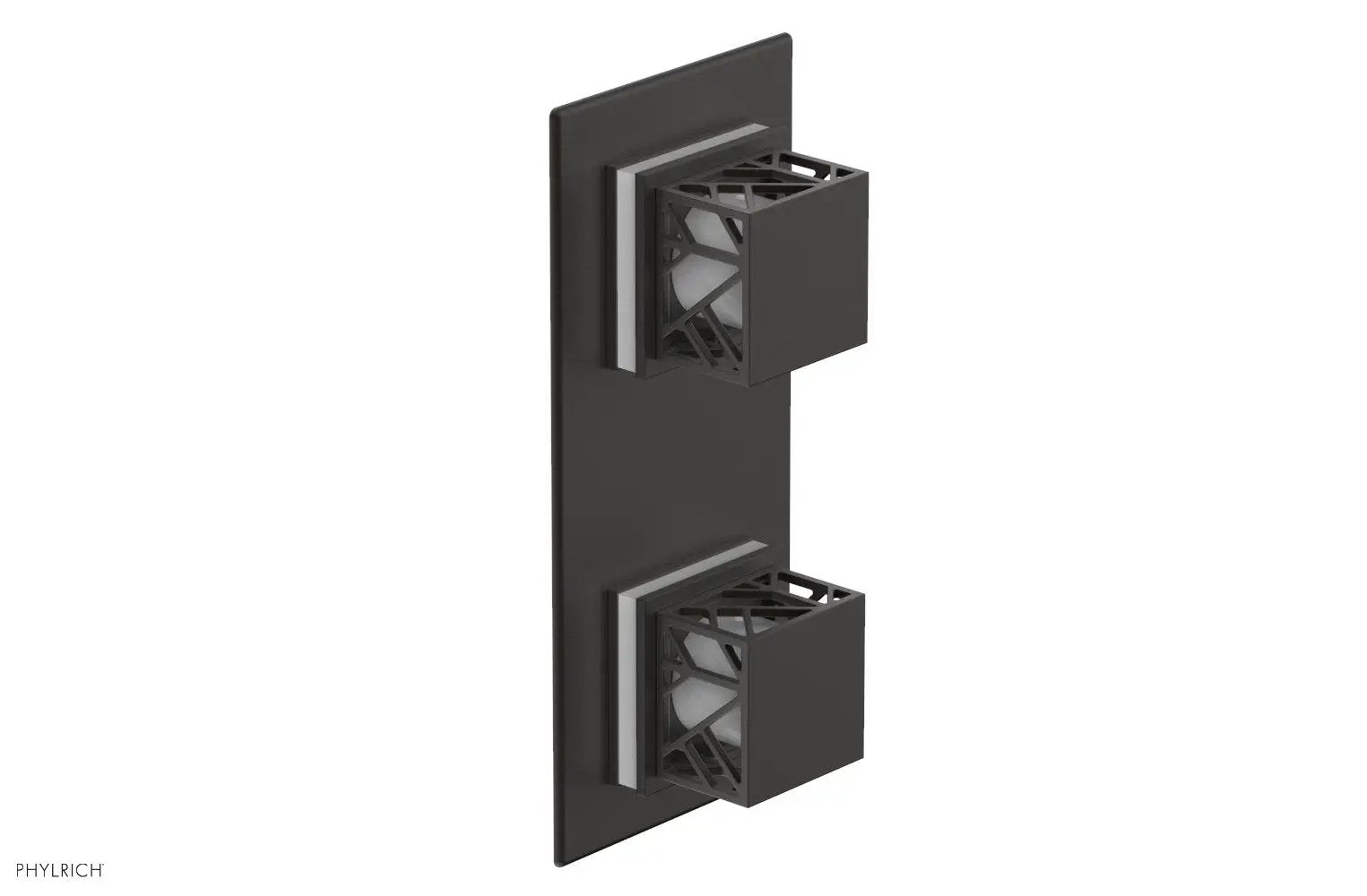 Phylrich JOLIE Thermostatic Valve with Volume Control or Diverter with "White" Accents by Phylrich