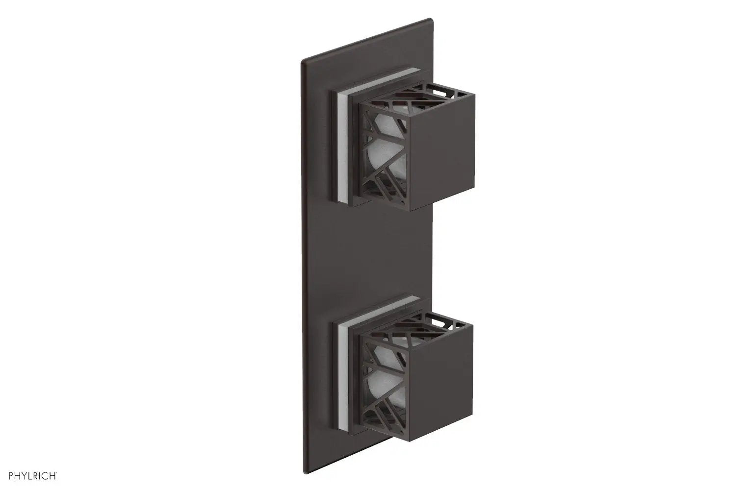 Phylrich JOLIE Thermostatic Valve with Volume Control or Diverter with "White" Accents by Phylrich