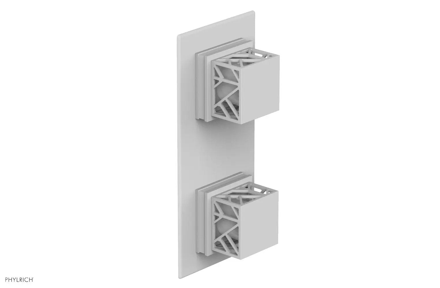 Phylrich JOLIE Thermostatic Valve with Volume Control or Diverter with "White" Accents by Phylrich