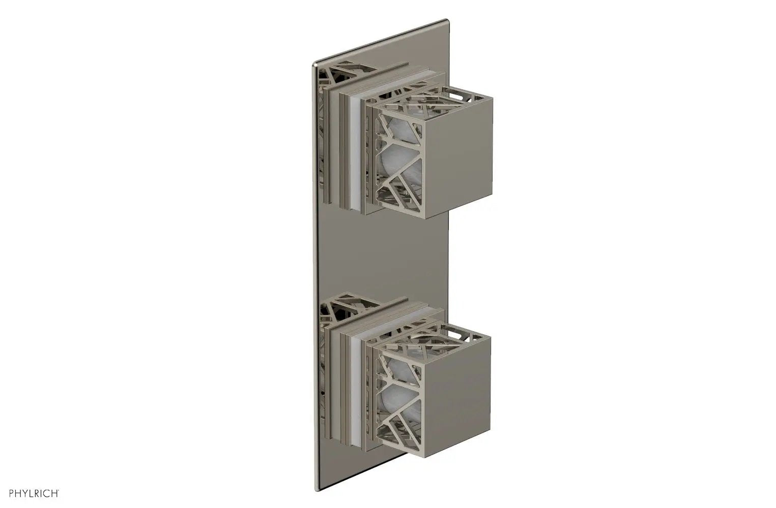 Phylrich JOLIE Thermostatic Valve with Volume Control or Diverter with "White" Accents by Phylrich