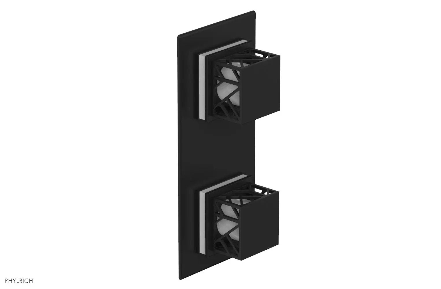 Phylrich JOLIE Thermostatic Valve with Volume Control or Diverter with "White" Accents by Phylrich
