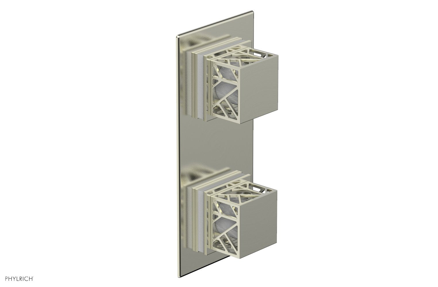 Phylrich JOLIE Thermostatic Valve with Volume Control or Diverter with "White" Accents