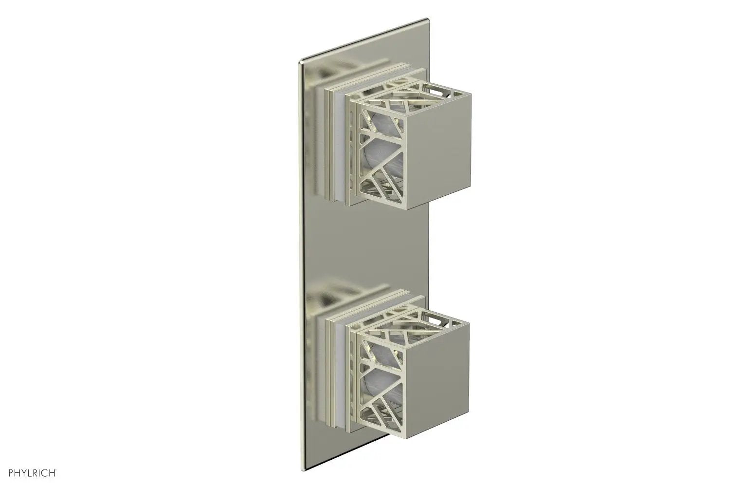 Phylrich JOLIE Thermostatic Valve with Volume Control or Diverter with "White" Accents by Phylrich