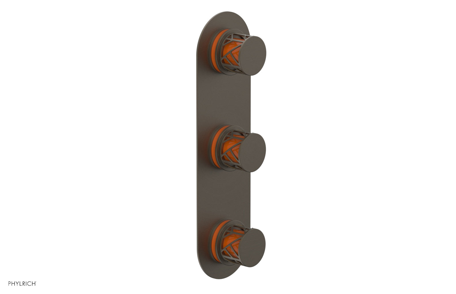 Phylrich JOLIE Thermostatic Valve with Two Volume Control with "Orange" Accents