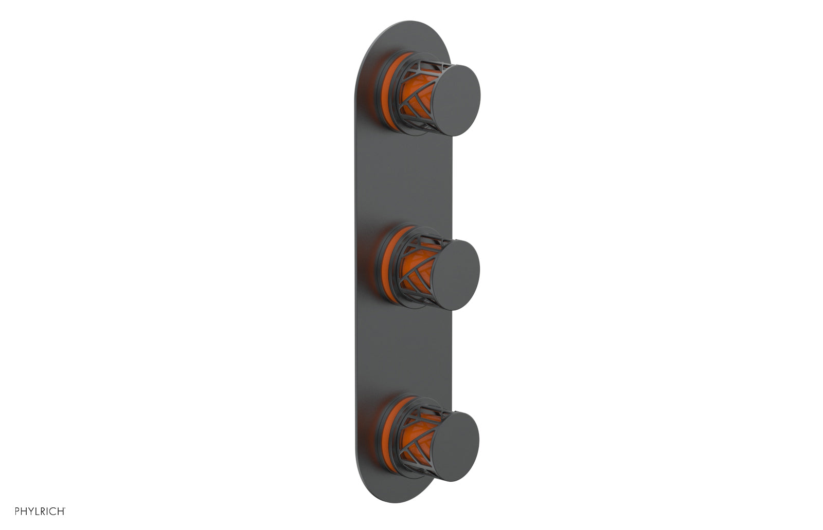 Phylrich JOLIE Thermostatic Valve with Two Volume Control with "Orange" Accents