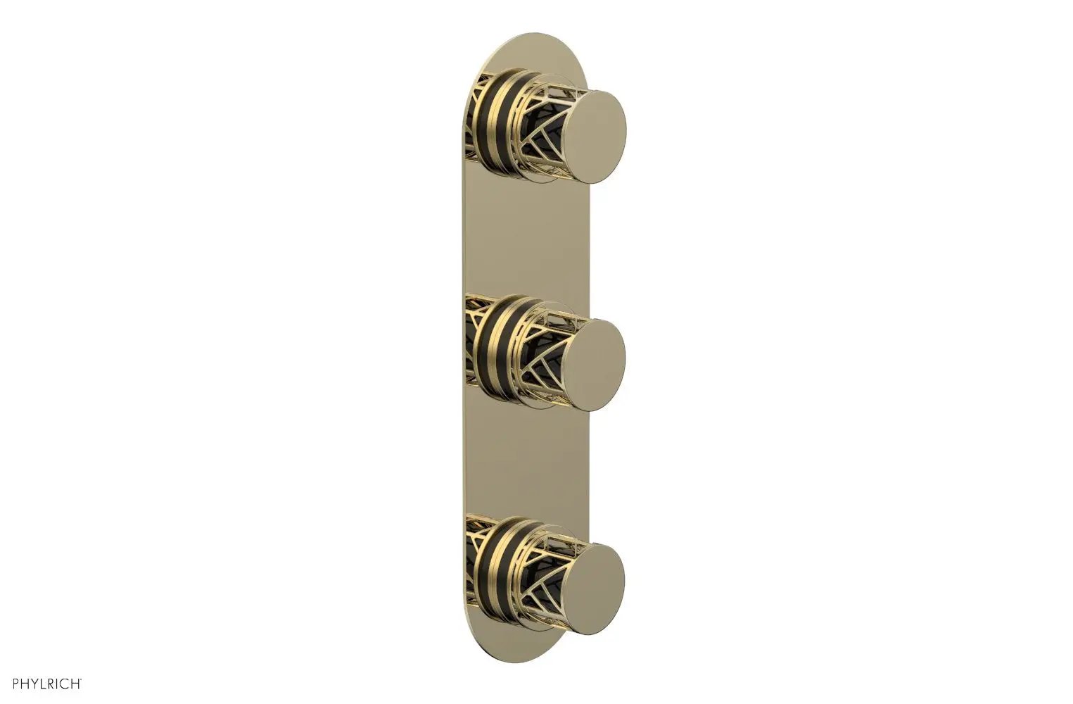 Phylrich JOLIE Thermostatic Valve with Two Volume Control with "Black" Accents by Phylrich