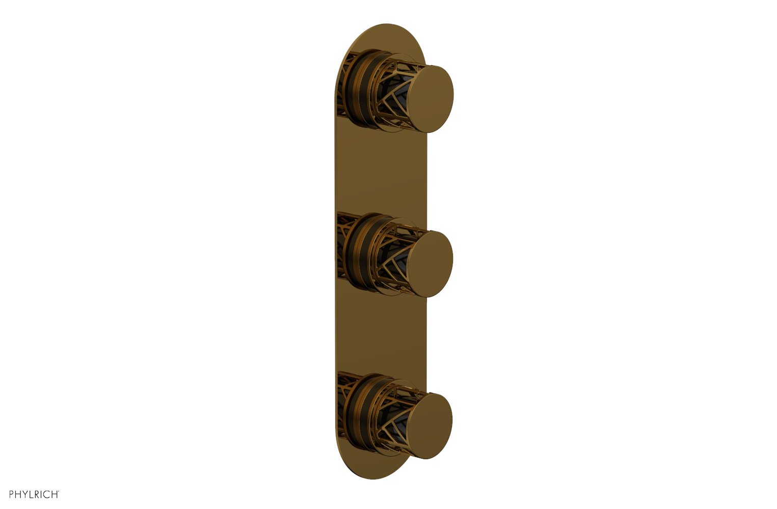 Phylrich JOLIE Thermostatic Valve with Two Volume Control with "Black" Accents