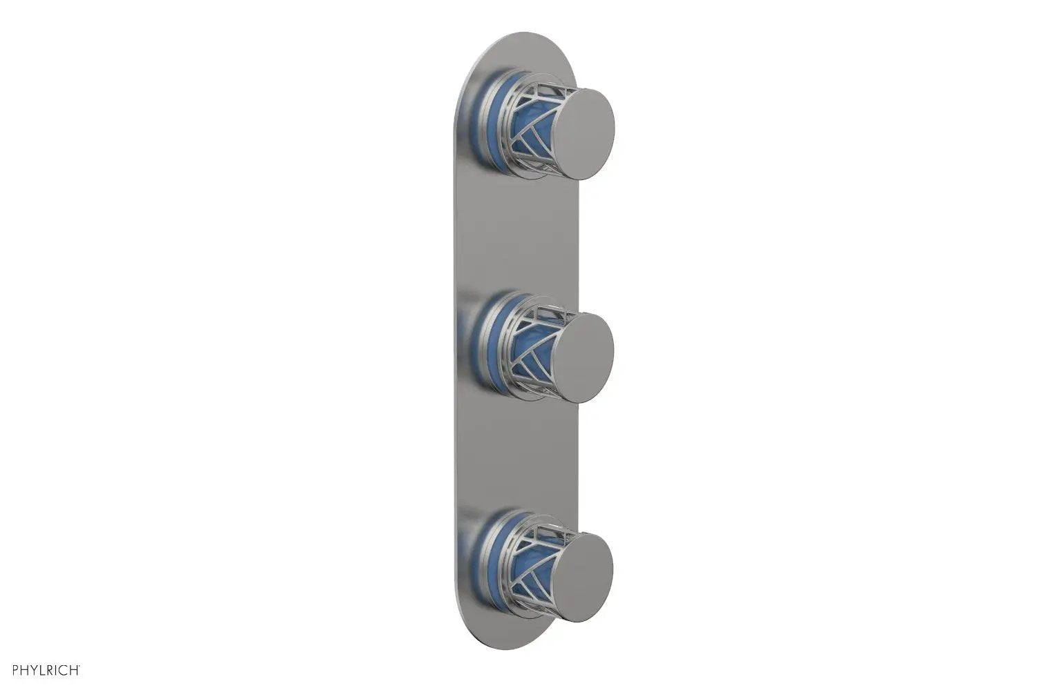 Phylrich JOLIE Thermostatic Valve with Two Volume Control with "Light Blue" Accents by Phylrich