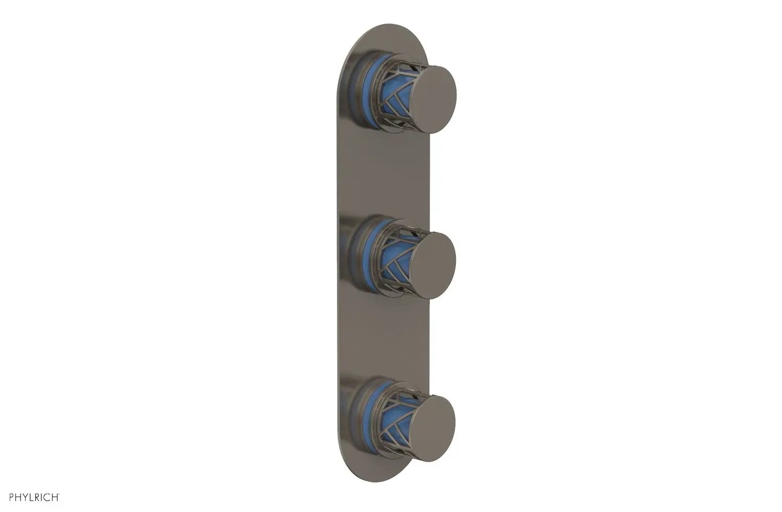 Phylrich JOLIE Thermostatic Valve with Two Volume Control with "Light Blue" Accents by Phylrich