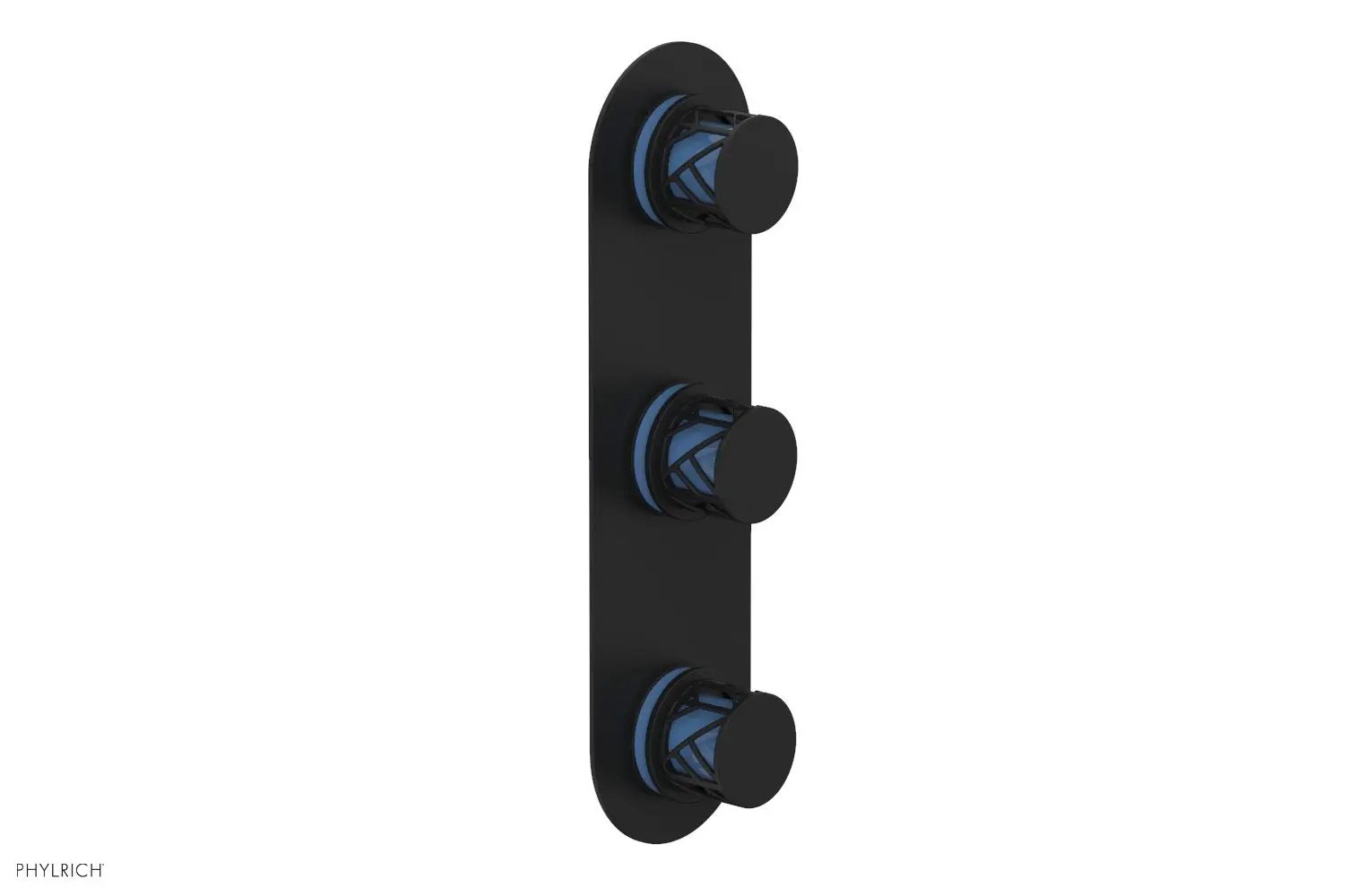 Phylrich JOLIE Thermostatic Valve with Two Volume Control with "Light Blue" Accents by Phylrich