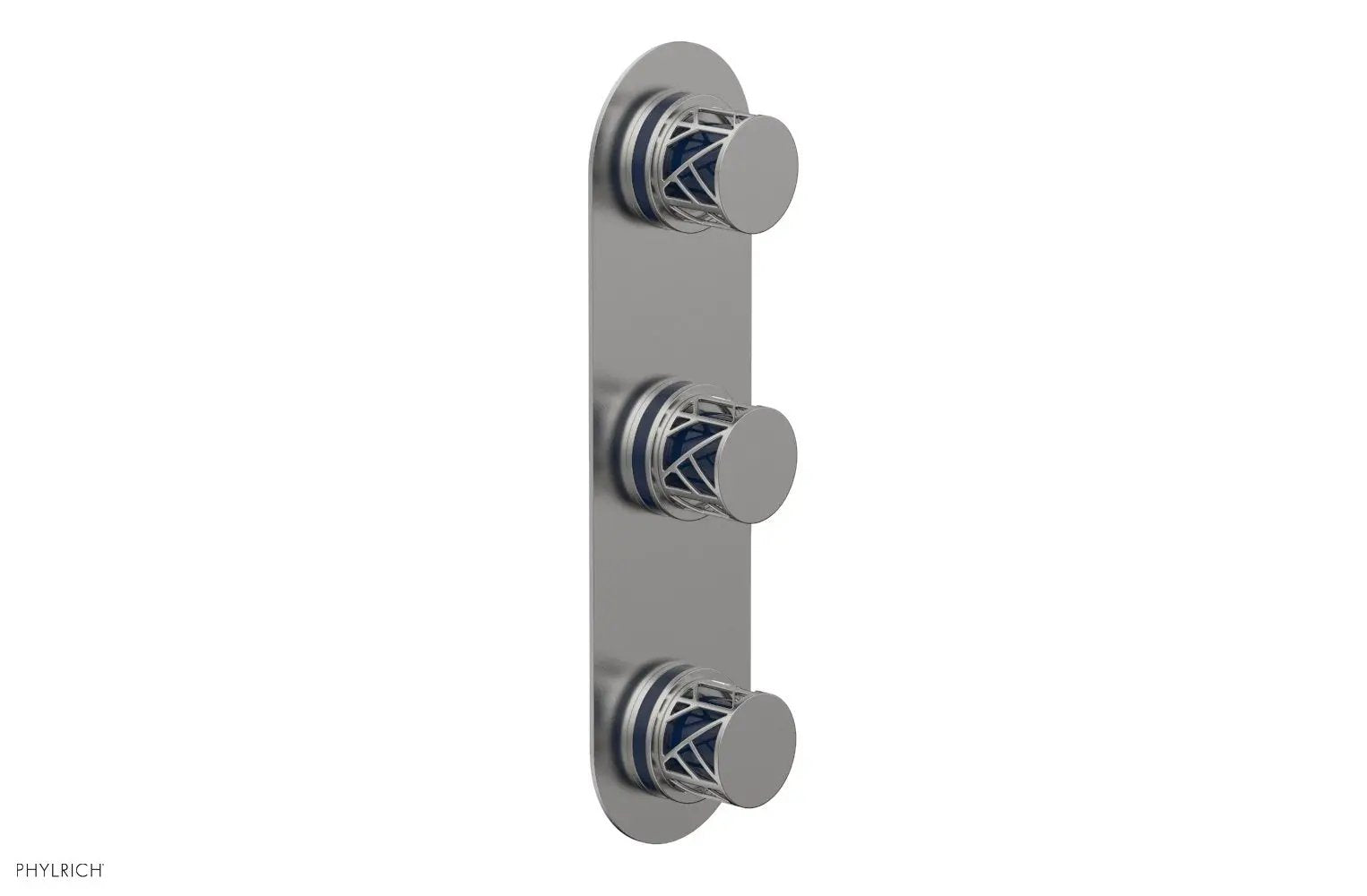 Phylrich JOLIE Thermostatic Valve with Two Volume Control with "Navy Blue" Accents by Phylrich
