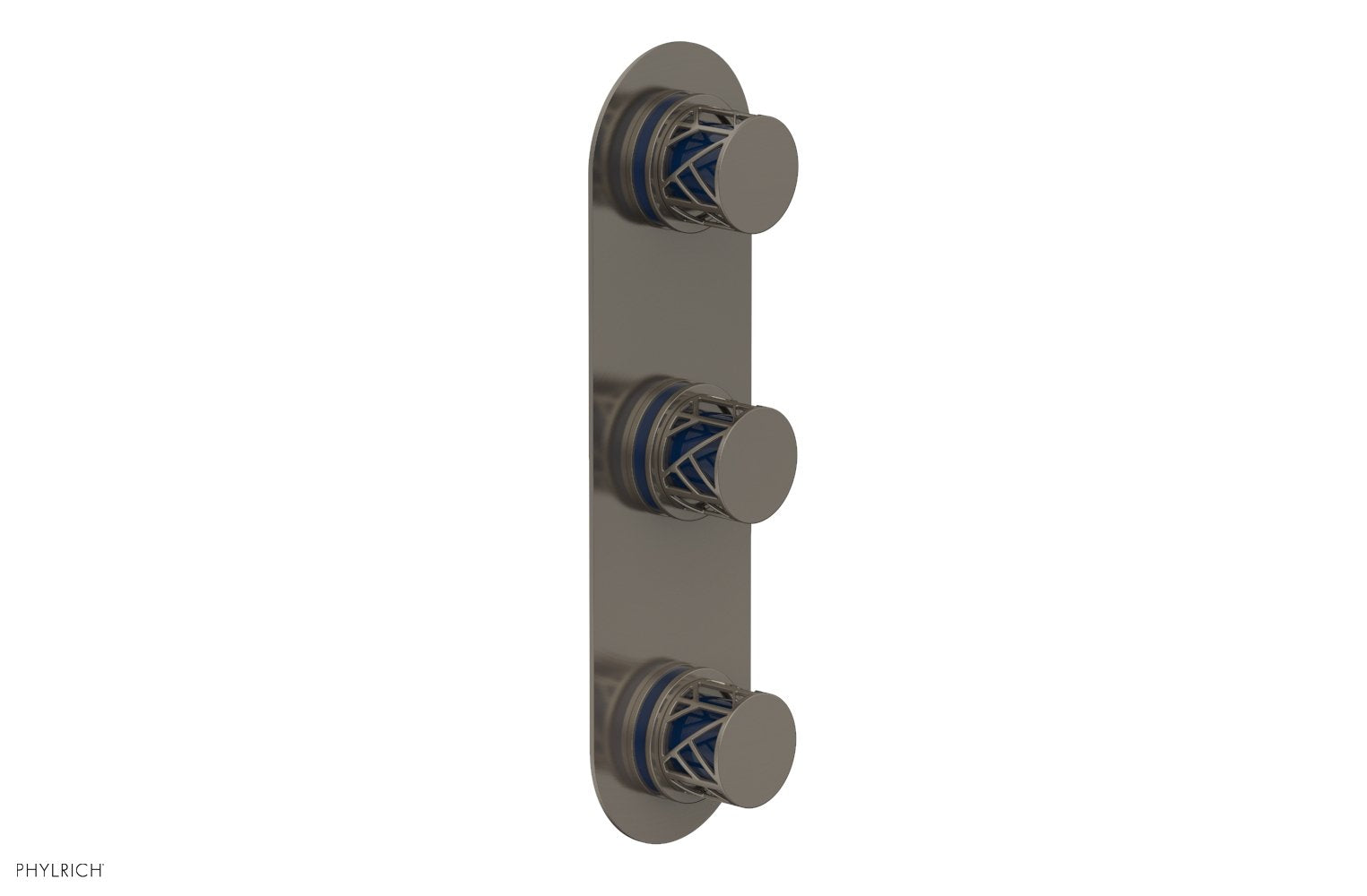 Phylrich JOLIE Thermostatic Valve with Two Volume Control with "Navy Blue" Accents