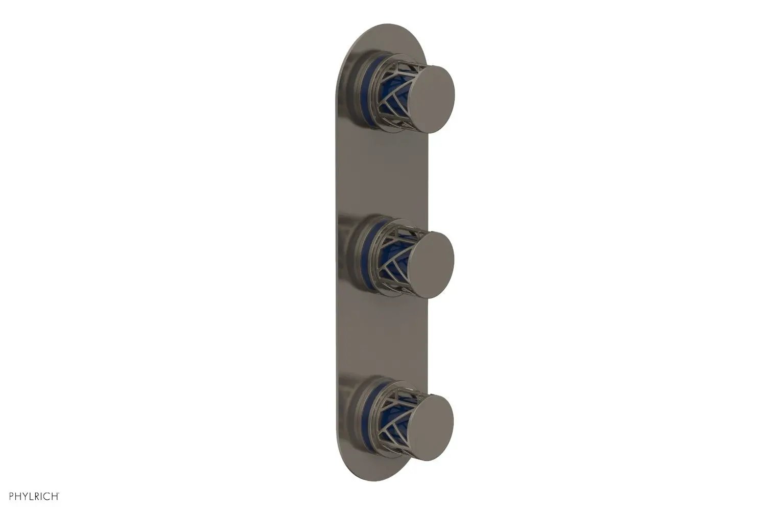 Phylrich JOLIE Thermostatic Valve with Two Volume Control with "Navy Blue" Accents by Phylrich