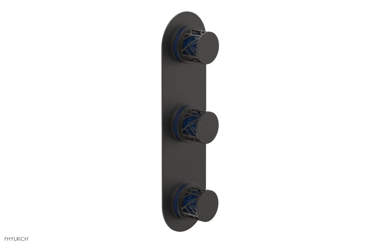 Phylrich JOLIE Thermostatic Valve with Two Volume Control with "Navy Blue" Accents by Phylrich