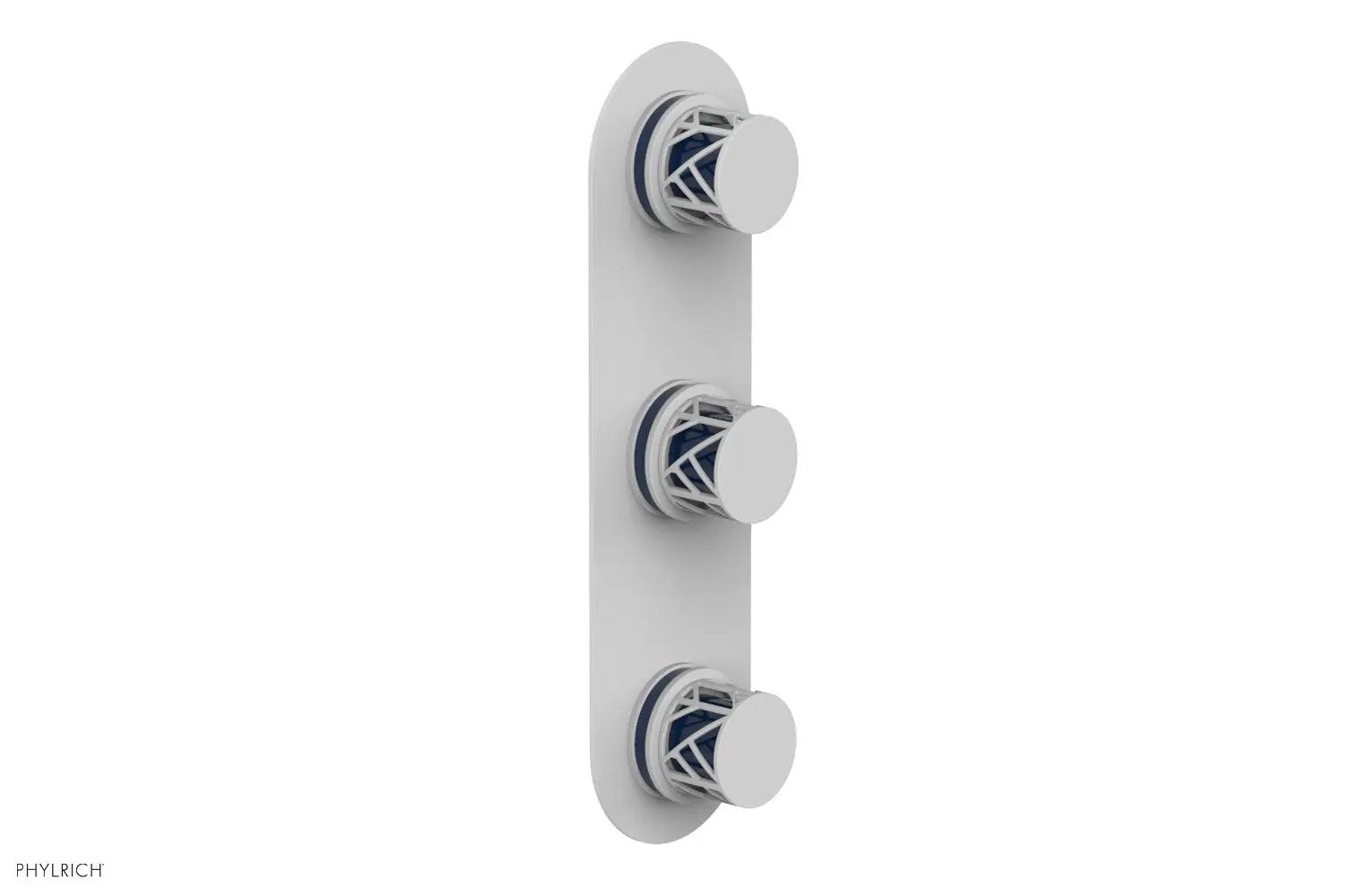 Phylrich JOLIE Thermostatic Valve with Two Volume Control with "Navy Blue" Accents by Phylrich