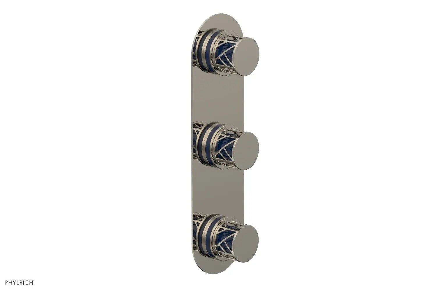 Phylrich JOLIE Thermostatic Valve with Two Volume Control with "Navy Blue" Accents by Phylrich