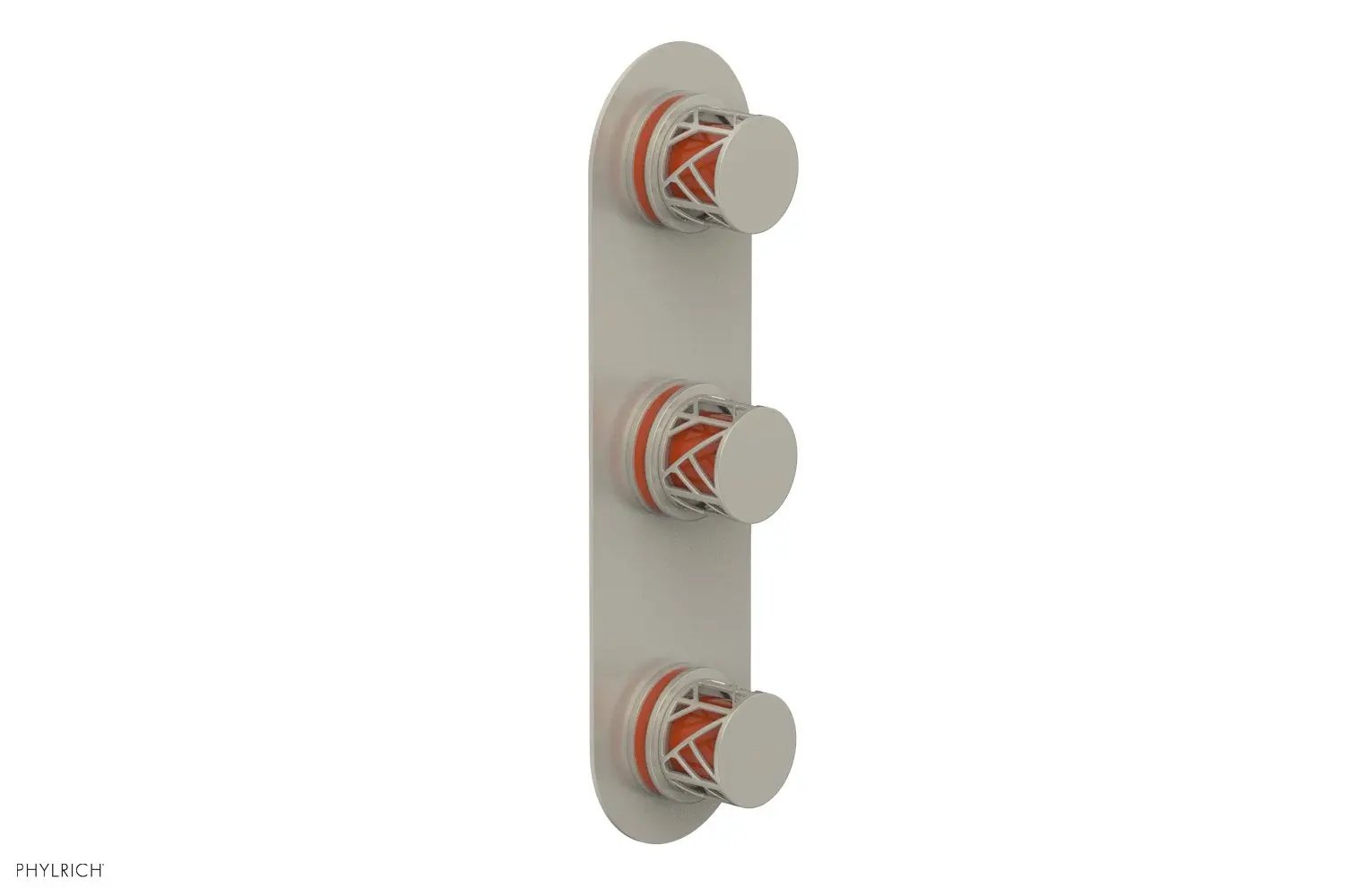 Phylrich JOLIE Thermostatic Valve with Two Volume Control with "Orange" Accents by Phylrich