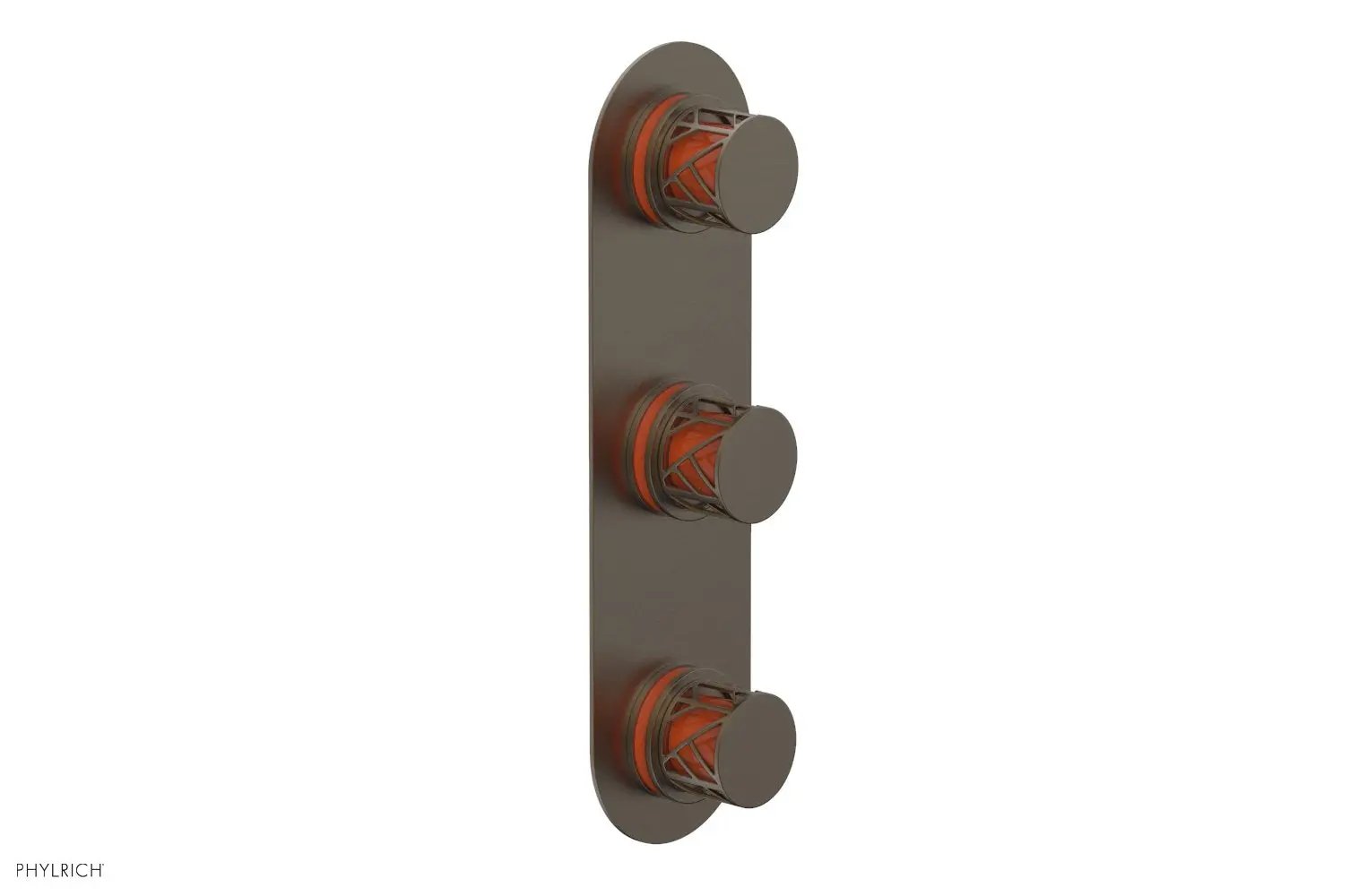 Phylrich JOLIE Thermostatic Valve with Two Volume Control with "Orange" Accents by Phylrich