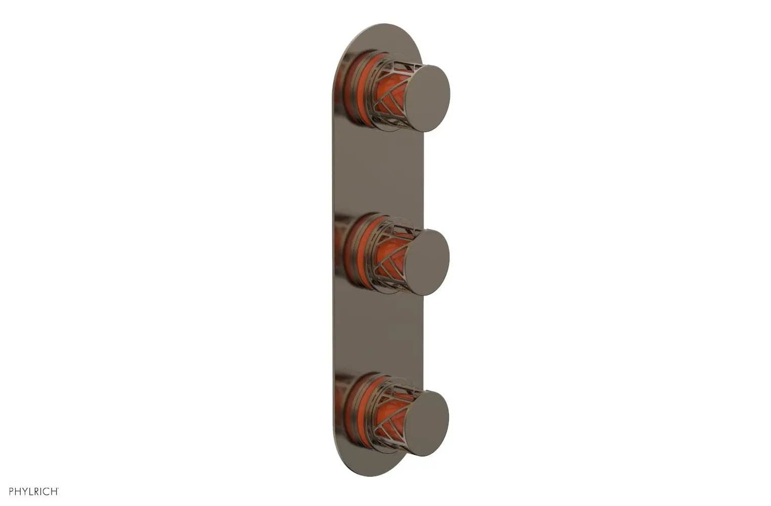 Phylrich JOLIE Thermostatic Valve with Two Volume Control with "Orange" Accents by Phylrich