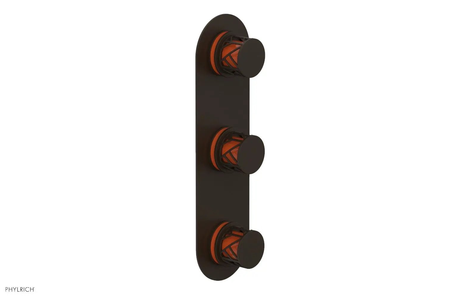 Phylrich JOLIE Thermostatic Valve with Two Volume Control with "Orange" Accents by Phylrich
