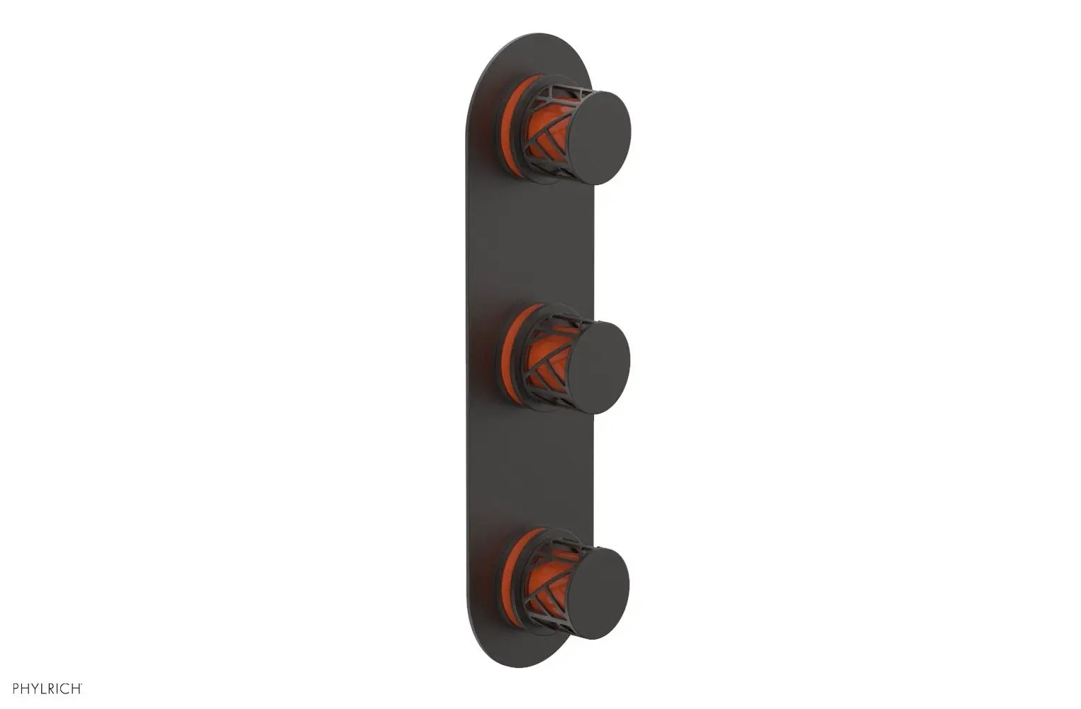 Phylrich JOLIE Thermostatic Valve with Two Volume Control with "Orange" Accents by Phylrich