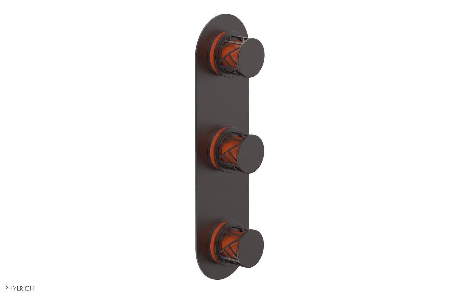 Phylrich JOLIE Thermostatic Valve with Two Volume Control with "Orange" Accents by Phylrich