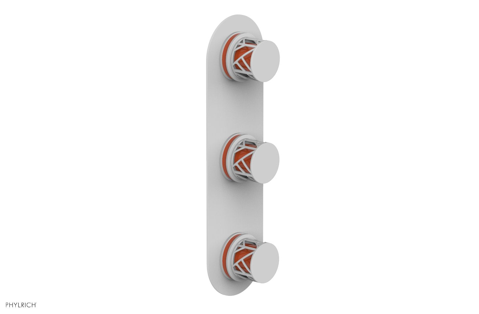 Phylrich JOLIE Thermostatic Valve with Two Volume Control with "Orange" Accents