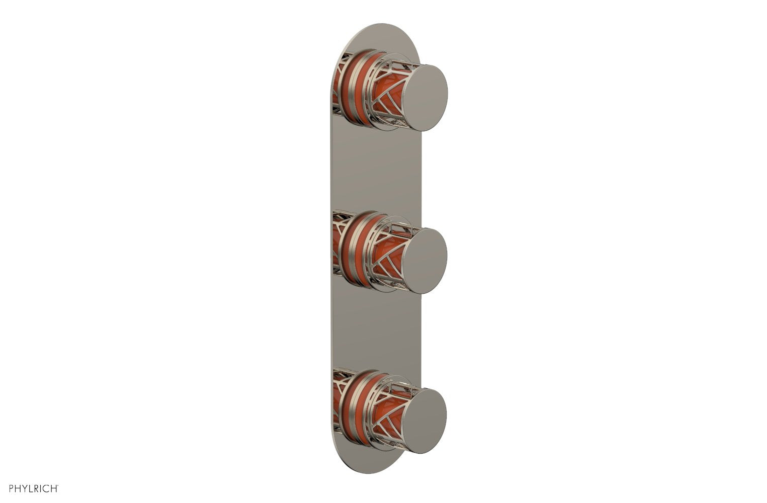 Phylrich JOLIE Thermostatic Valve with Two Volume Control with "Orange" Accents