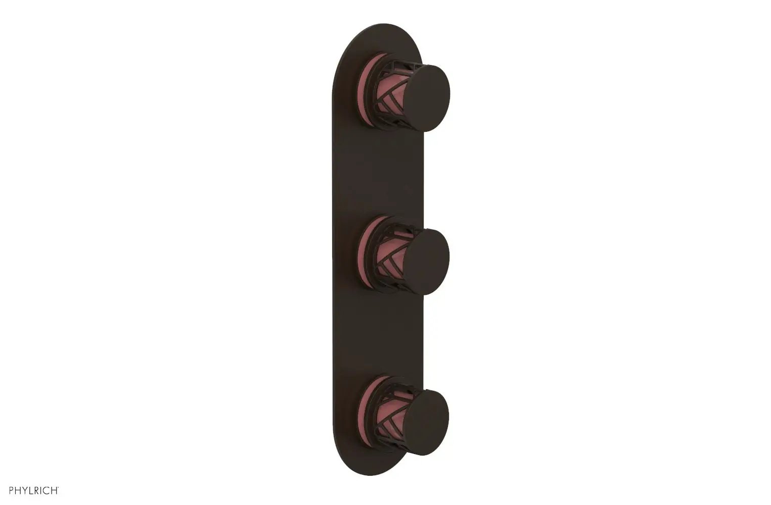 Phylrich JOLIE Thermostatic Valve with Two Volume Control with "Pink" Accents by Phylrich
