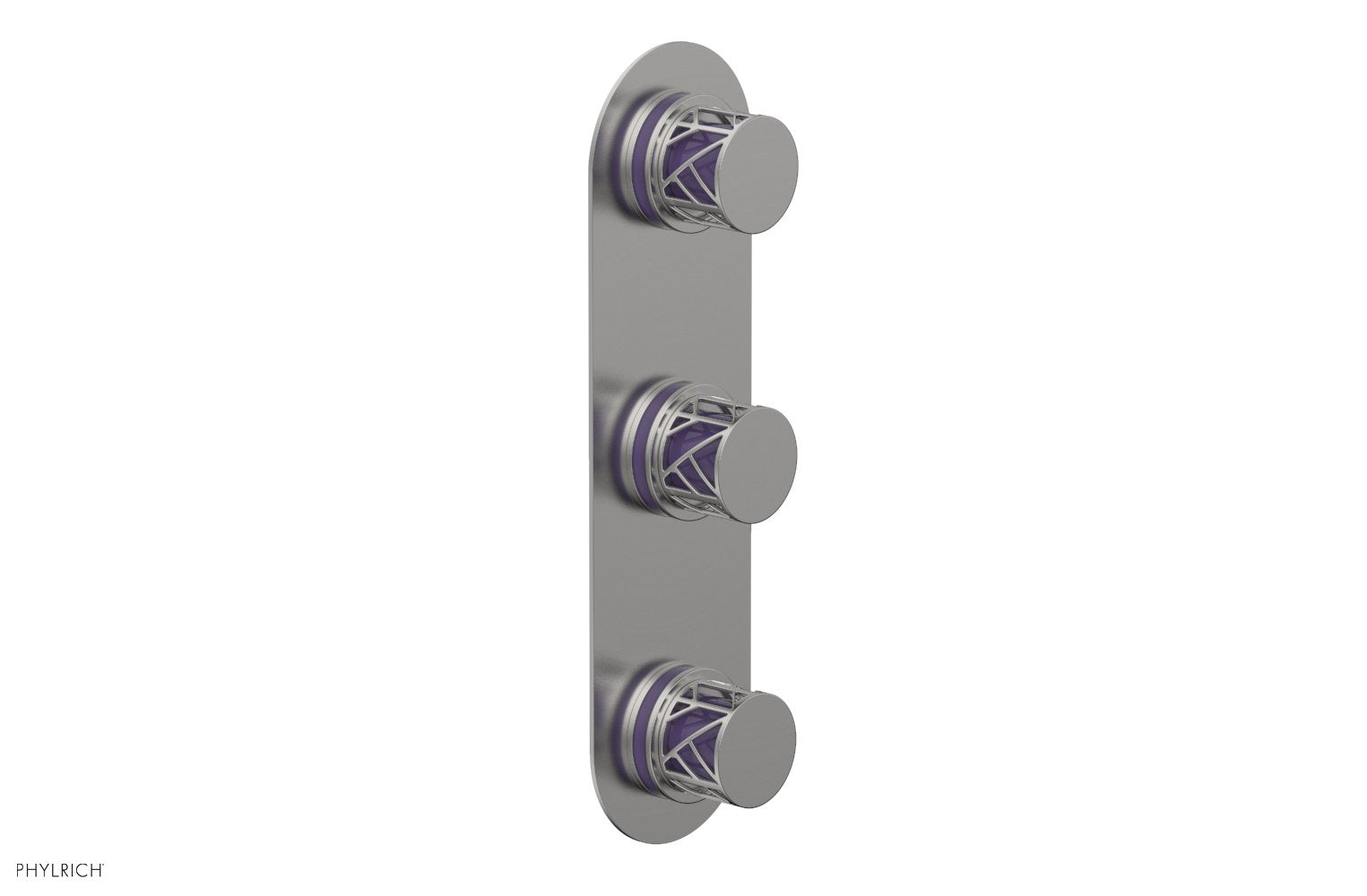 Phylrich JOLIE Thermostatic Valve with Two Volume Control with "Purple" Accents