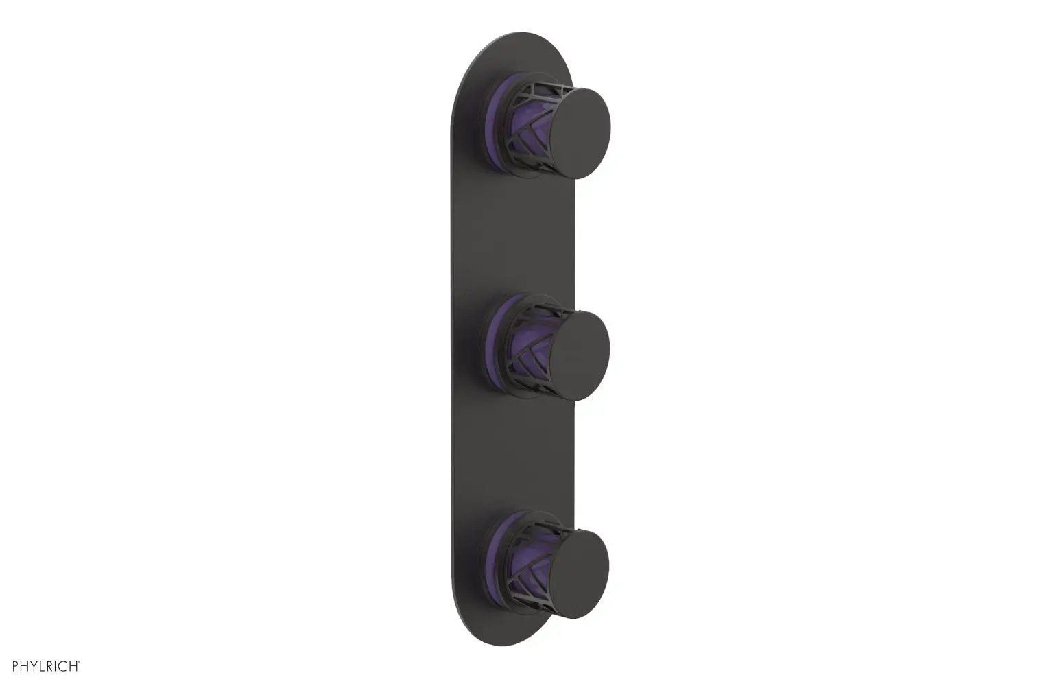 Phylrich JOLIE Thermostatic Valve with Two Volume Control with "Purple" Accents by Phylrich