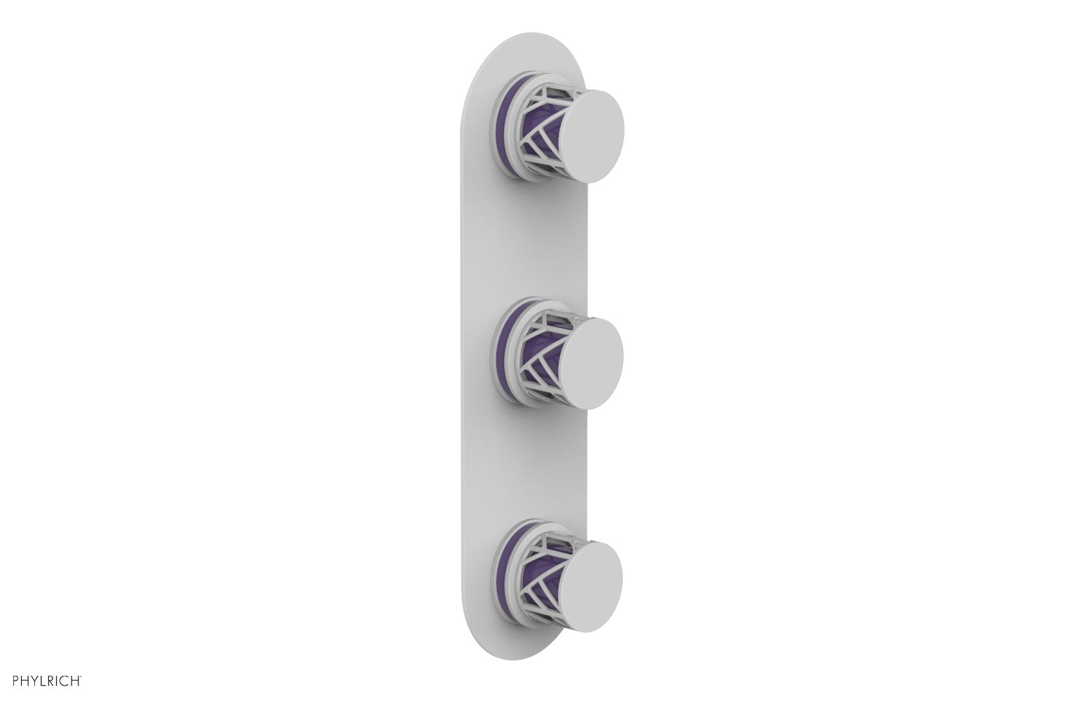 Phylrich JOLIE Thermostatic Valve with Two Volume Control with "Purple" Accents
