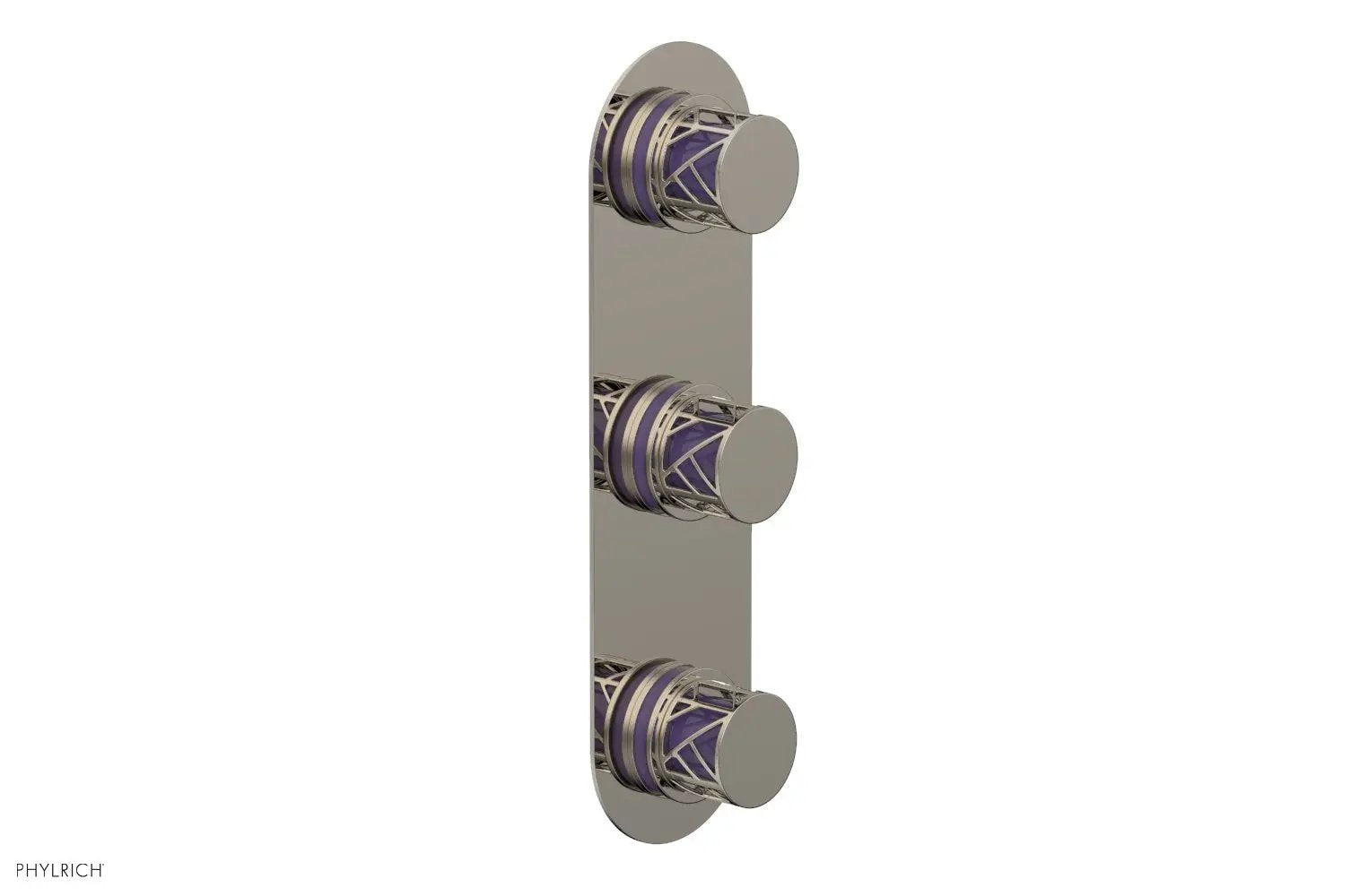 Phylrich JOLIE Thermostatic Valve with Two Volume Control with "Purple" Accents by Phylrich