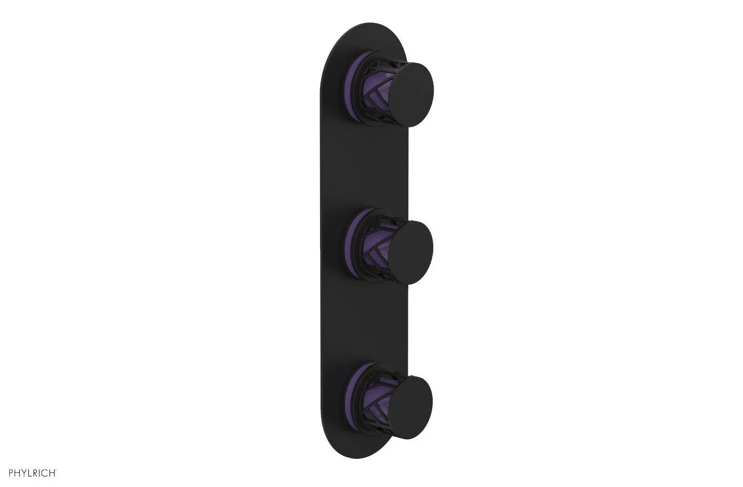 Phylrich JOLIE Thermostatic Valve with Two Volume Control with "Purple" Accents by Phylrich