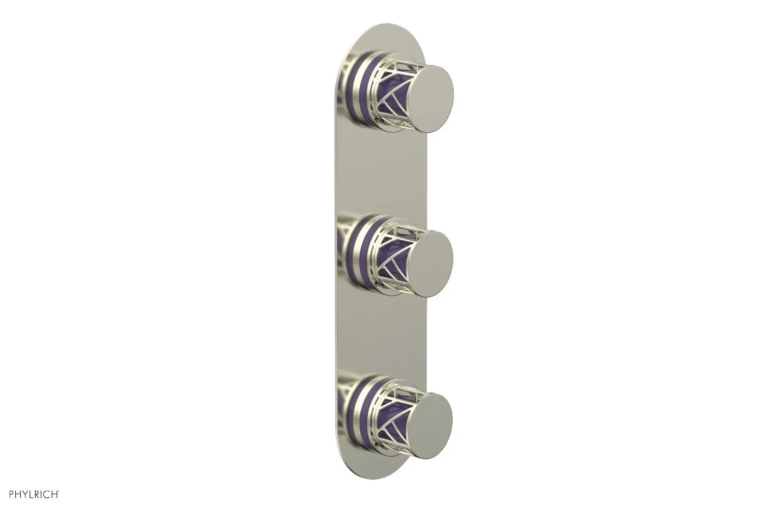 Phylrich JOLIE Thermostatic Valve with Two Volume Control with "Purple" Accents by Phylrich