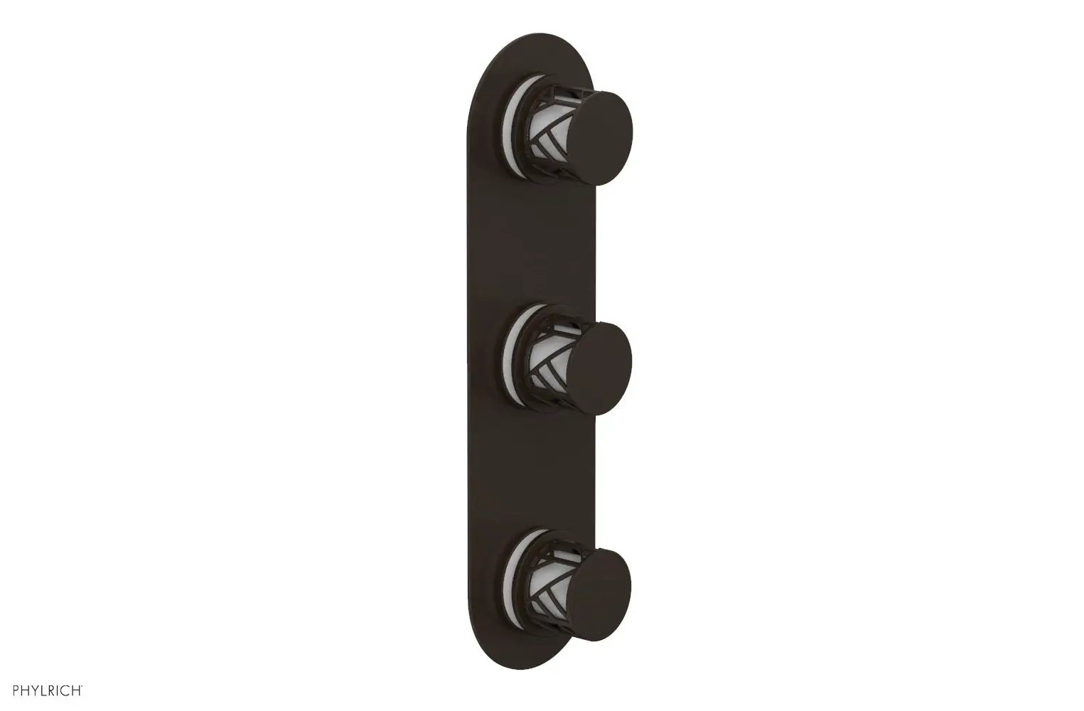 Phylrich JOLIE Thermostatic Valve with Two Volume Control with "White" Accents by Phylrich