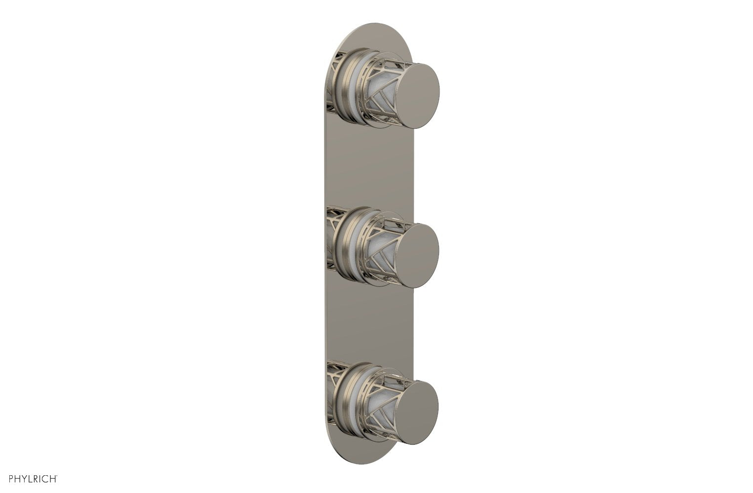 Phylrich JOLIE Thermostatic Valve with Two Volume Control with "White" Accents