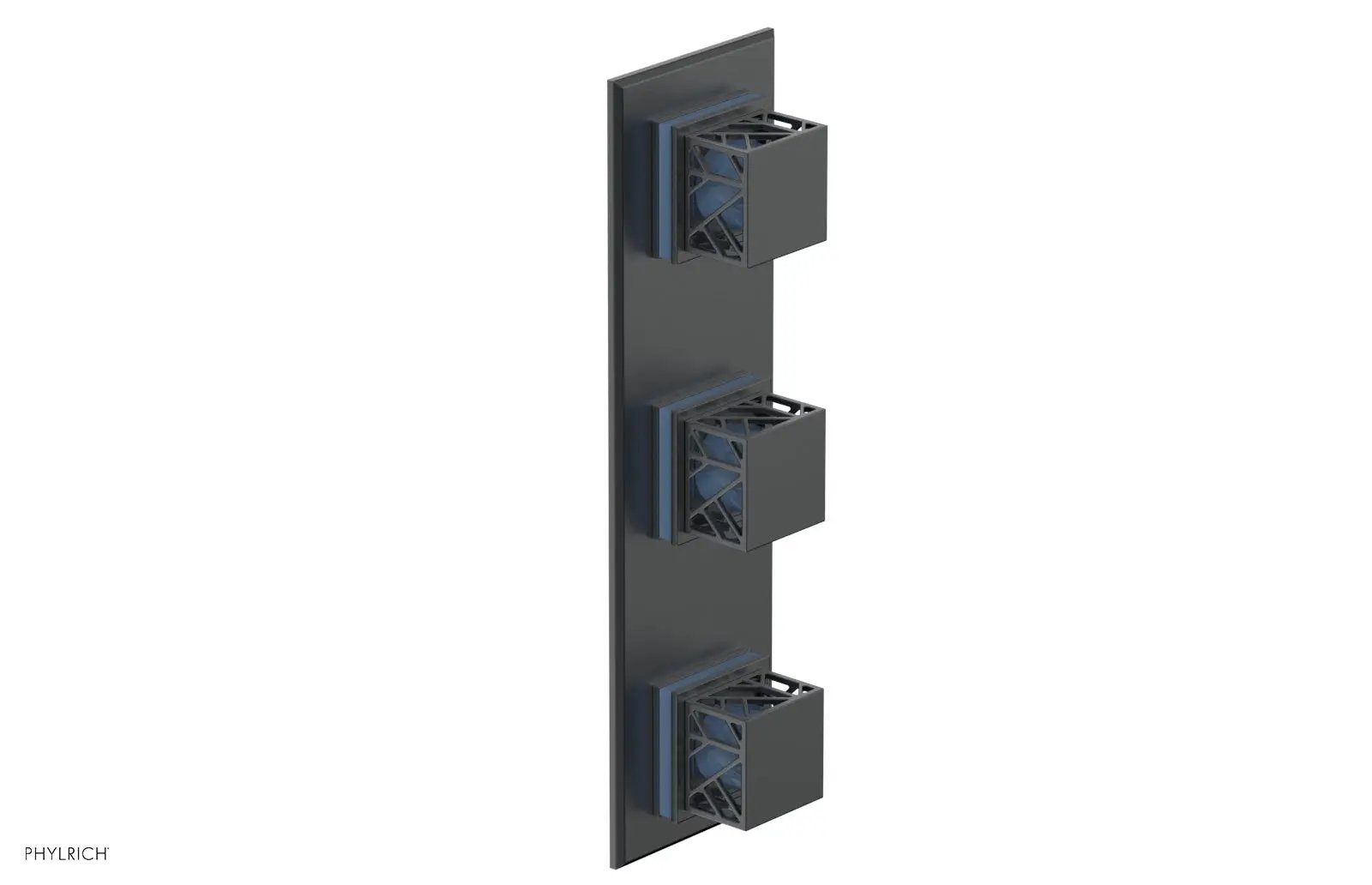 Phylrich JOLIE Thermostatic Valve with Two Volume Control with "Light Blue" Accents by Phylrich