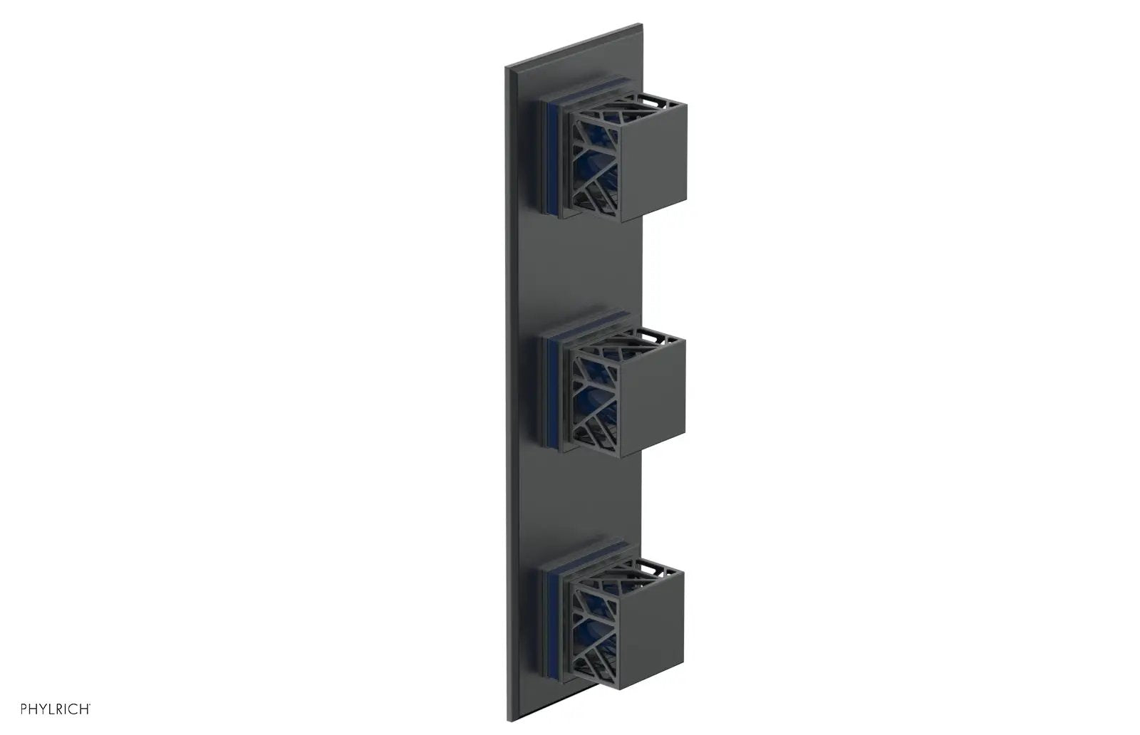 Phylrich JOLIE Thermostatic Valve with Two Volume Control with "Navy Blue" Accents by Phylrich