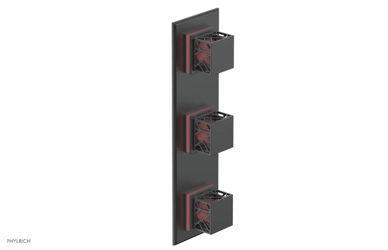 Phylrich JOLIE Thermostatic Valve with Two Volume Control with "Pink" Accents by Phylrich
