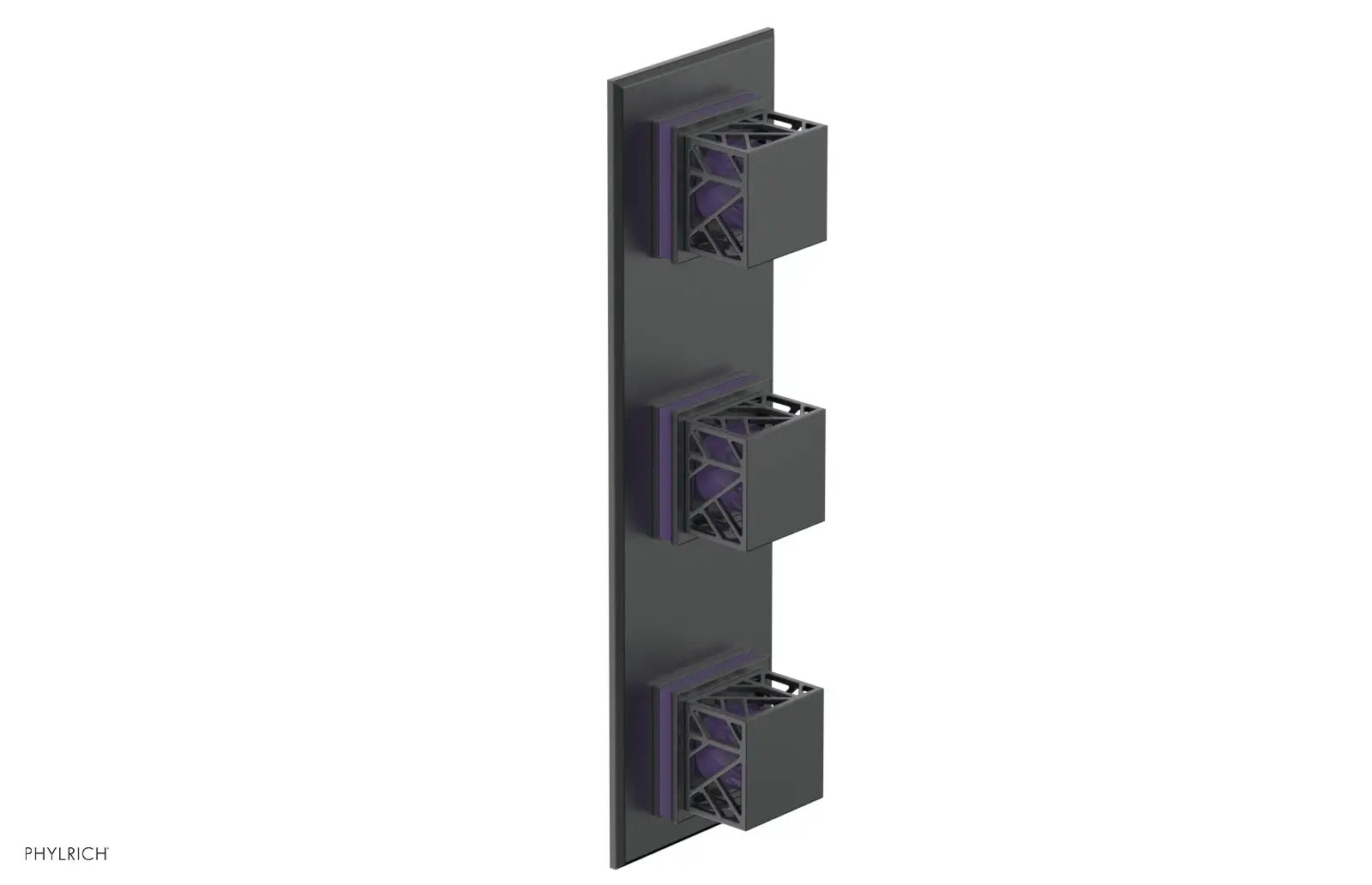 Phylrich JOLIE Thermostatic Valve with Two Volume Control with "Purple" Accents by Phylrich