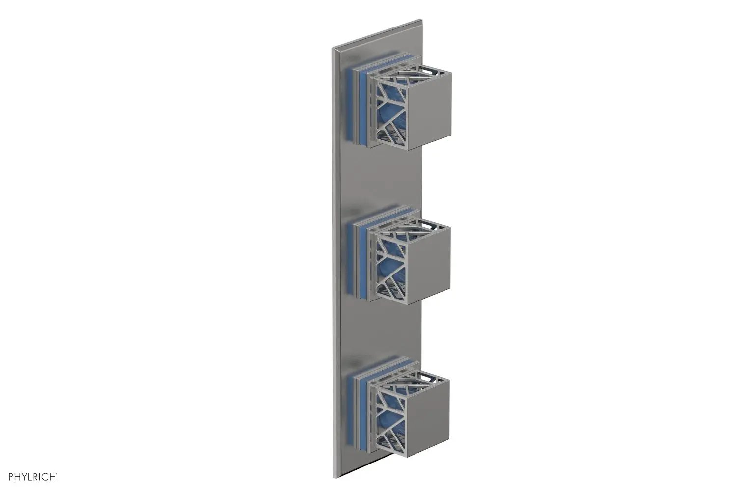 Phylrich JOLIE Thermostatic Valve with Two Volume Control with "Light Blue" Accents by Phylrich