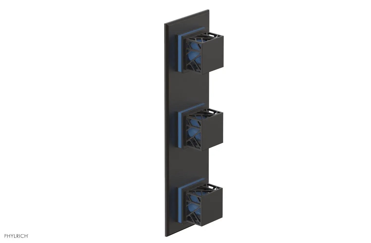 Phylrich JOLIE Thermostatic Valve with Two Volume Control with "Light Blue" Accents by Phylrich