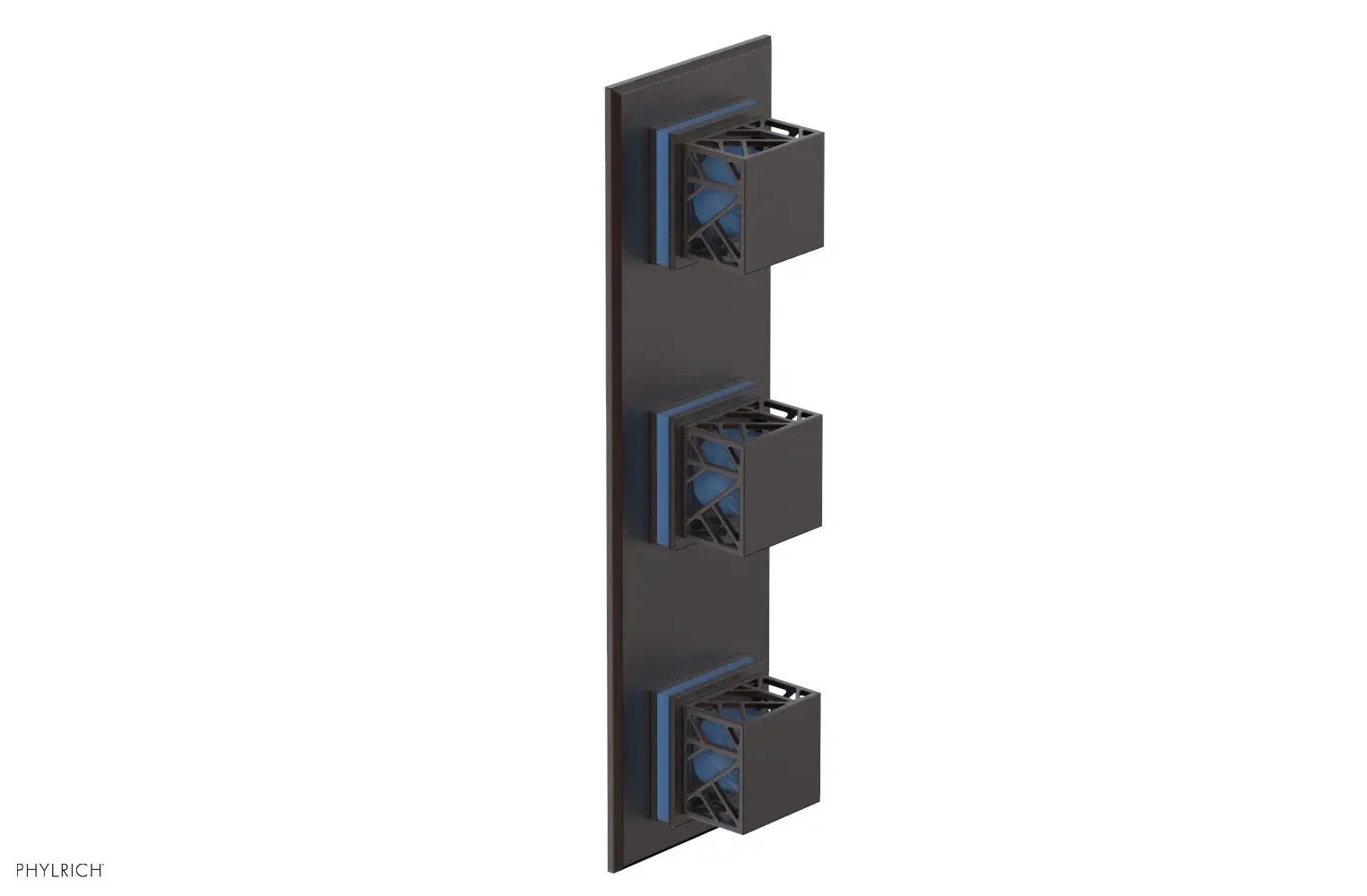 Phylrich JOLIE Thermostatic Valve with Two Volume Control with "Light Blue" Accents by Phylrich