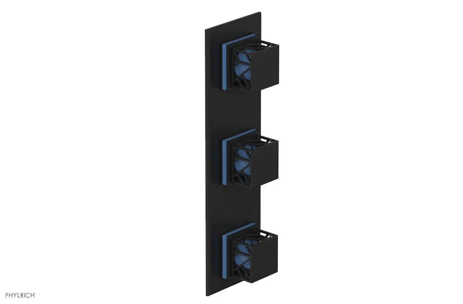 Phylrich JOLIE Thermostatic Valve with Two Volume Control with "Light Blue" Accents by Phylrich
