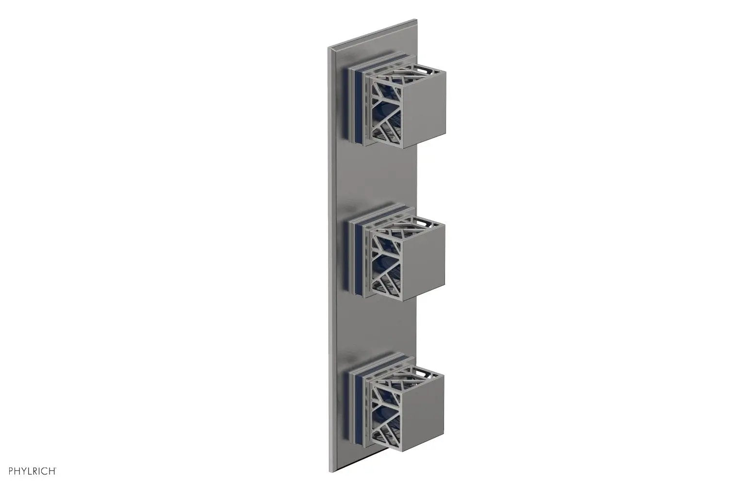 Phylrich JOLIE Thermostatic Valve with Two Volume Control with "Navy Blue" Accents by Phylrich