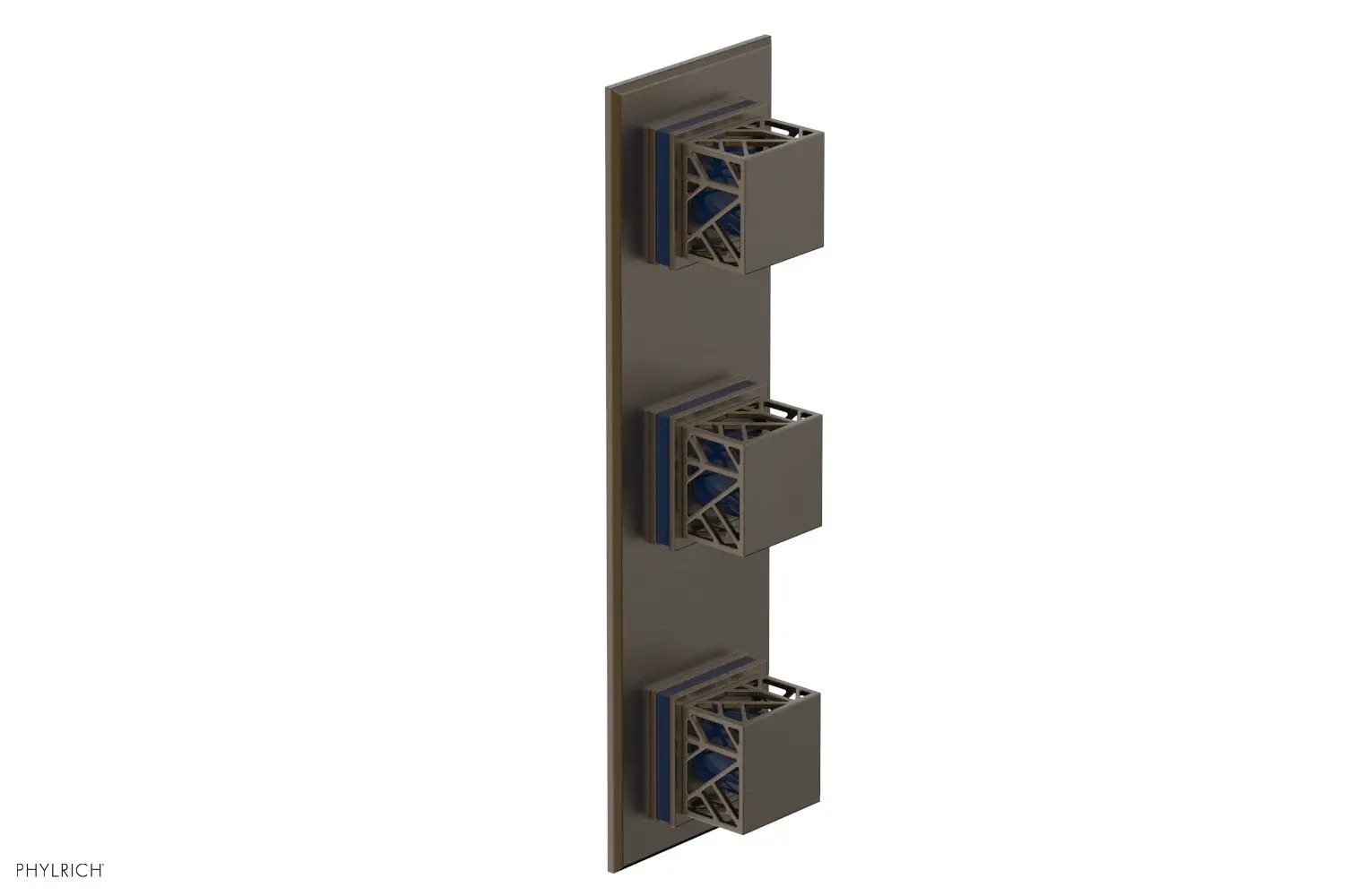 Phylrich JOLIE Thermostatic Valve with Two Volume Control with "Navy Blue" Accents by Phylrich