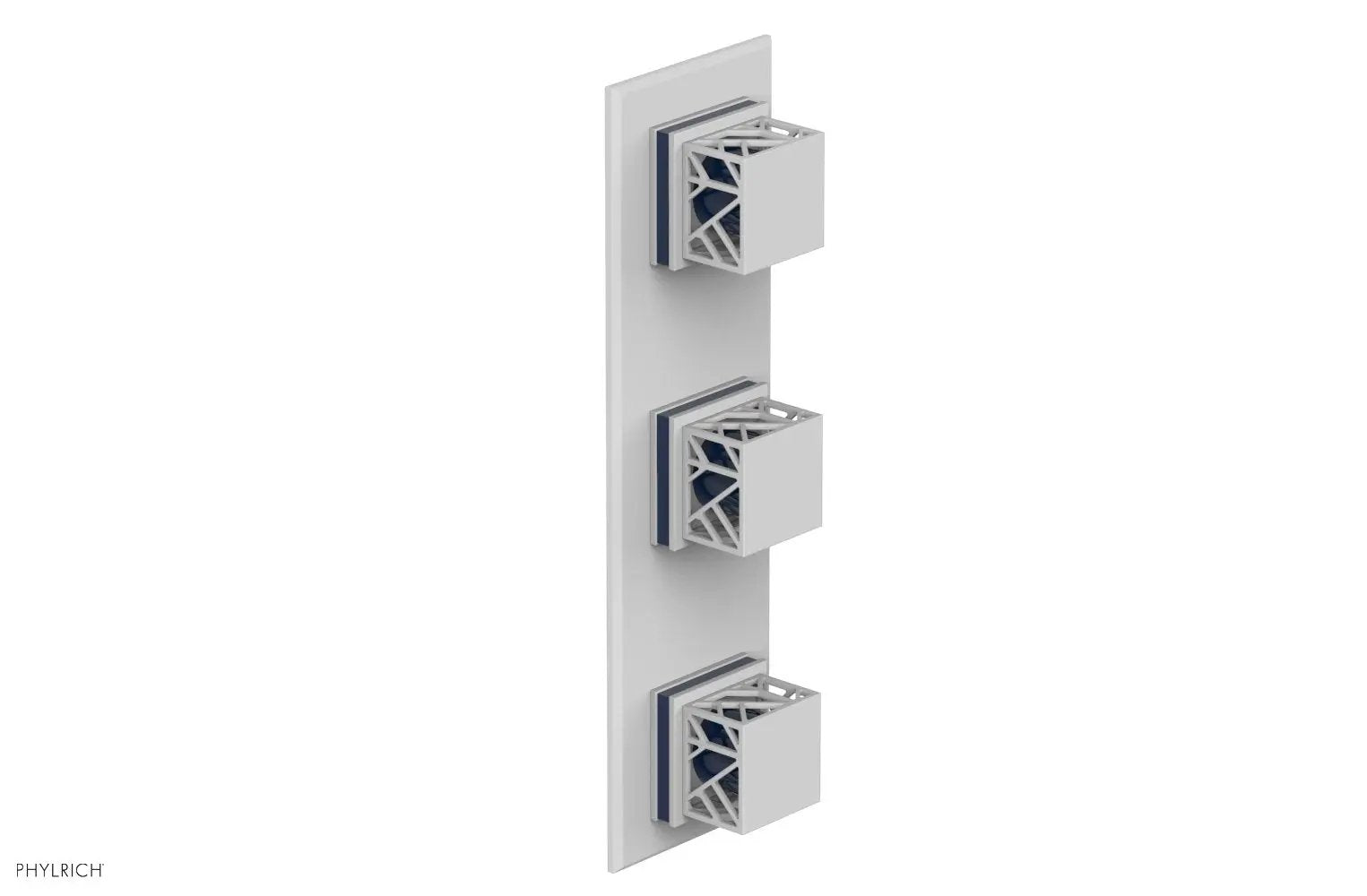 Phylrich JOLIE Thermostatic Valve with Two Volume Control with "Navy Blue" Accents by Phylrich